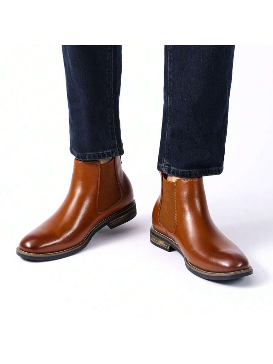 Suede Chelsea Boots Camel