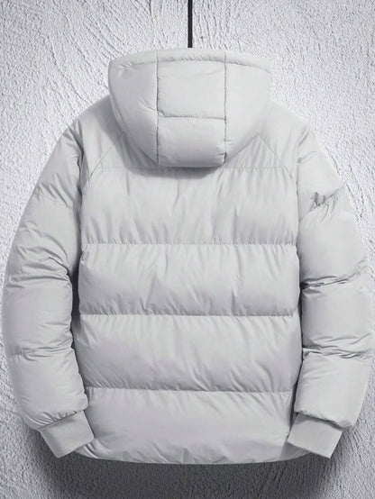 Casual Padded Jacket Khaki