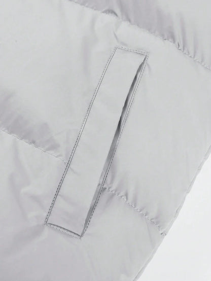 Casual Padded Jacket Khaki