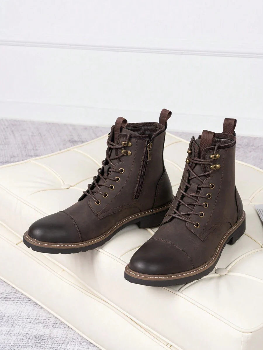 Comfortable Chukka Orthopedic Boots with side zip
