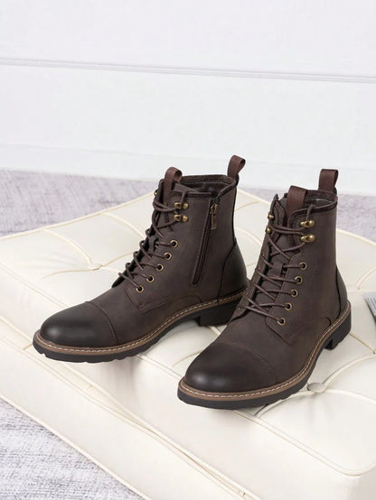 Comfortable Chukka Orthopedic Boots with side zip