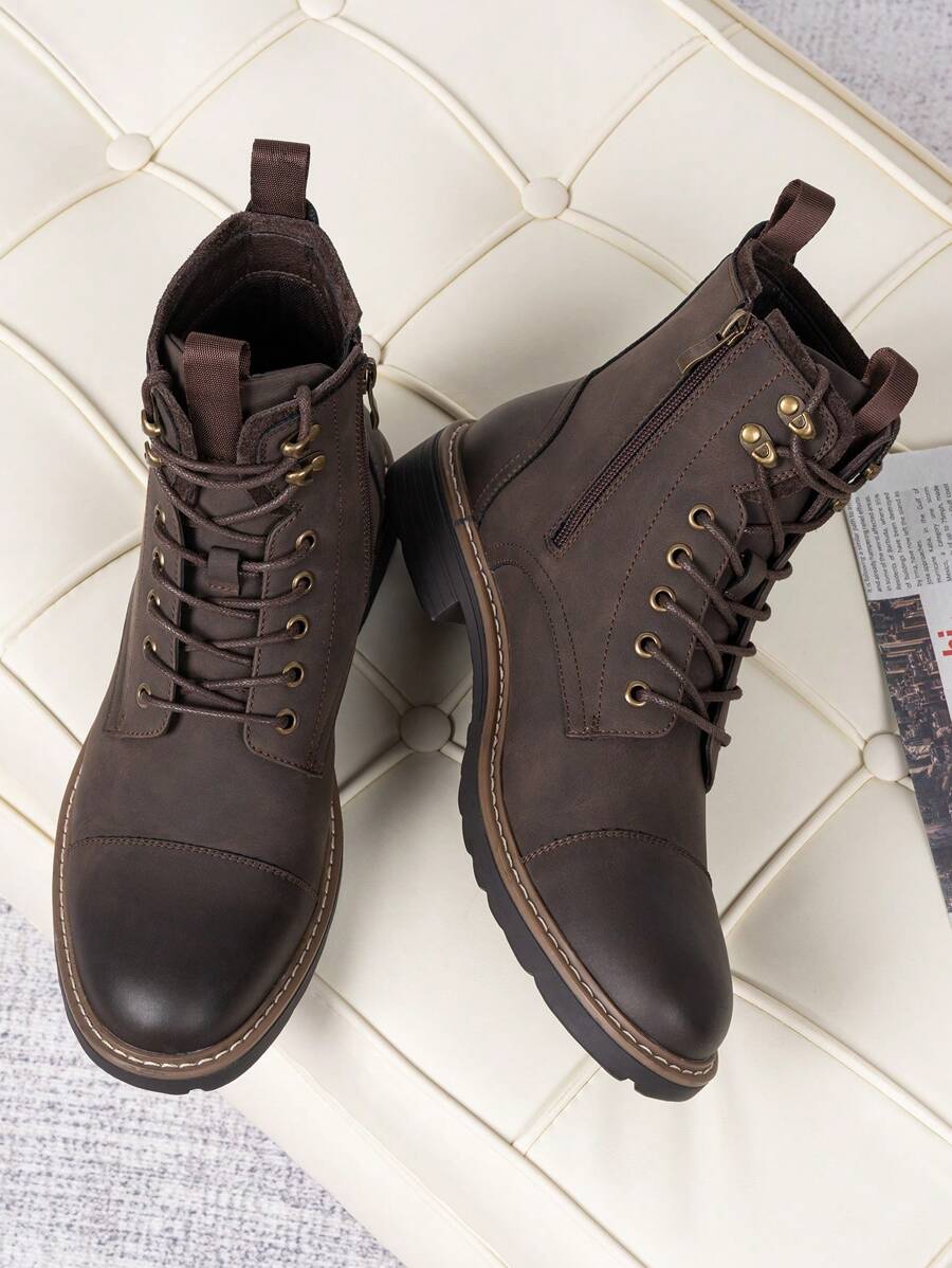 Comfortable Chukka Orthopedic Boots with side zip
