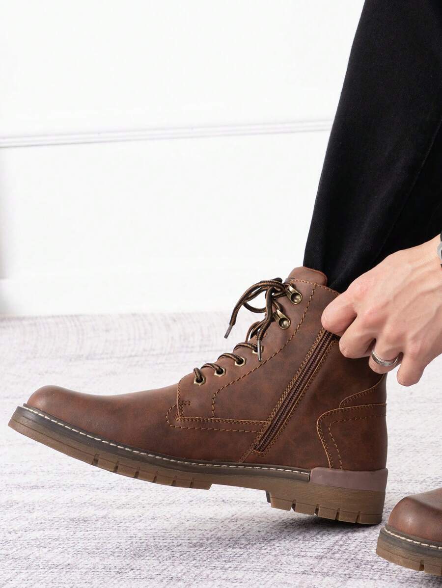 Orthopedic Hiking Boots with side zip