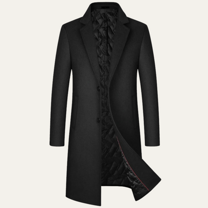 The Canterbury Men's Sophisticated Longline Wool Winter Jacket
