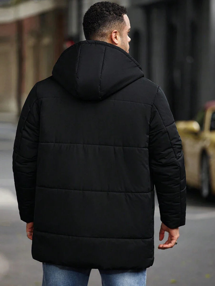 Padded Hooded Jacket Black