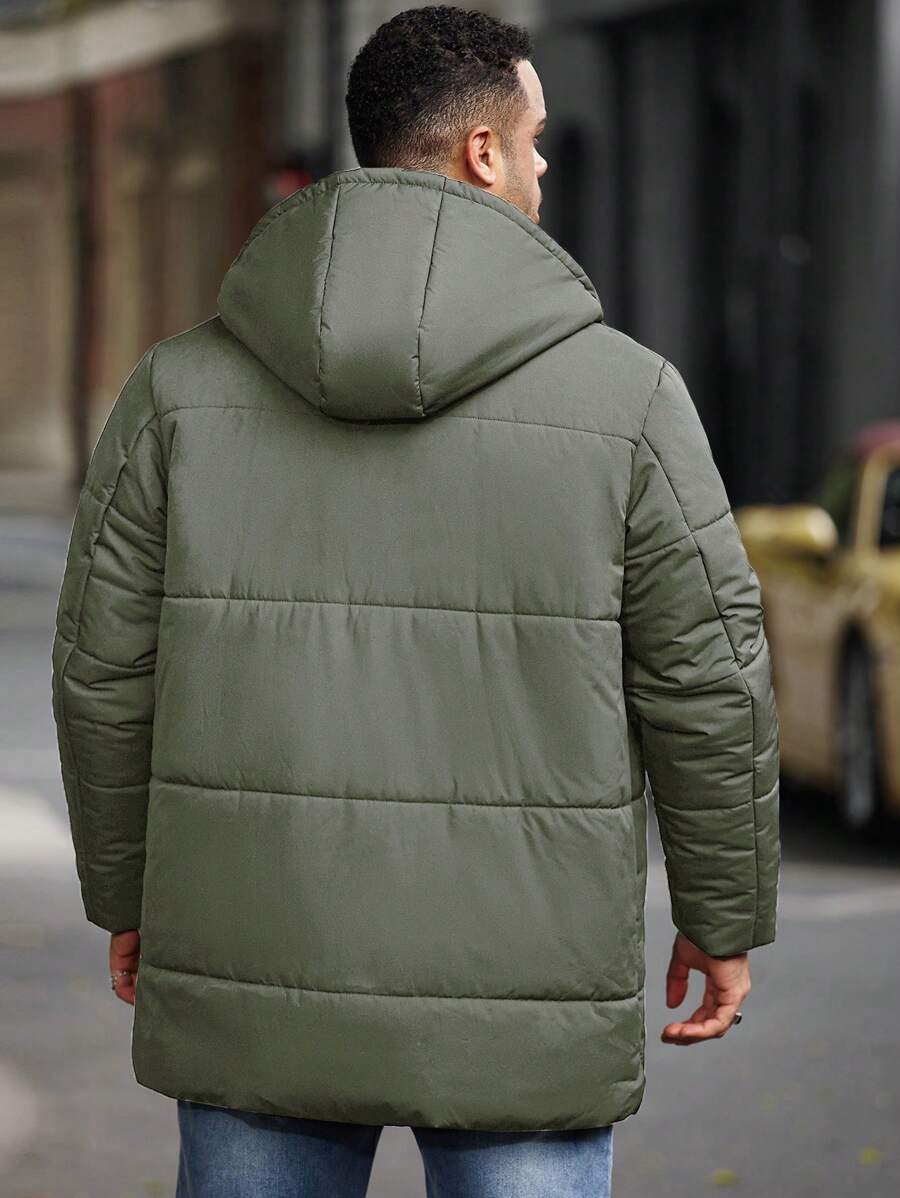 Padded Hooded Jacket Black