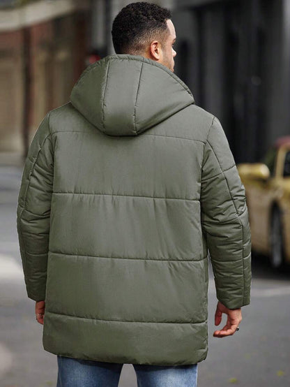 Padded Hooded Jacket Black