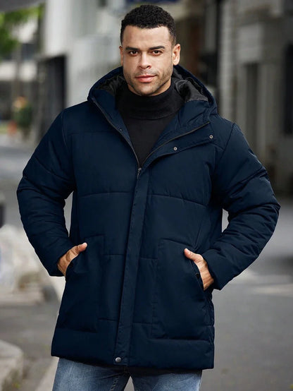 Padded Hooded Jacket Black