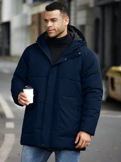 Padded Hooded Jacket Black
