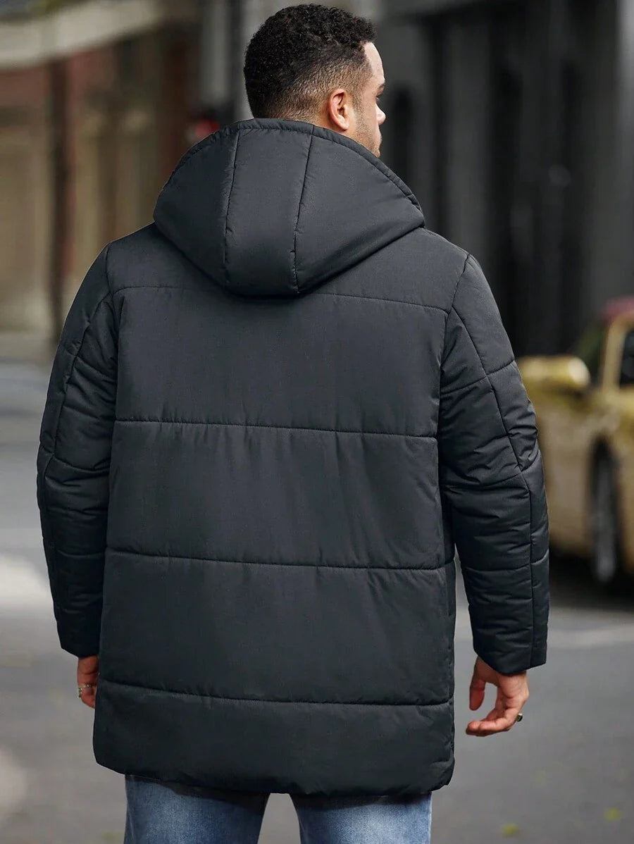 Padded Hooded Jacket Black