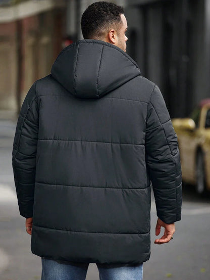 Padded Hooded Jacket Black