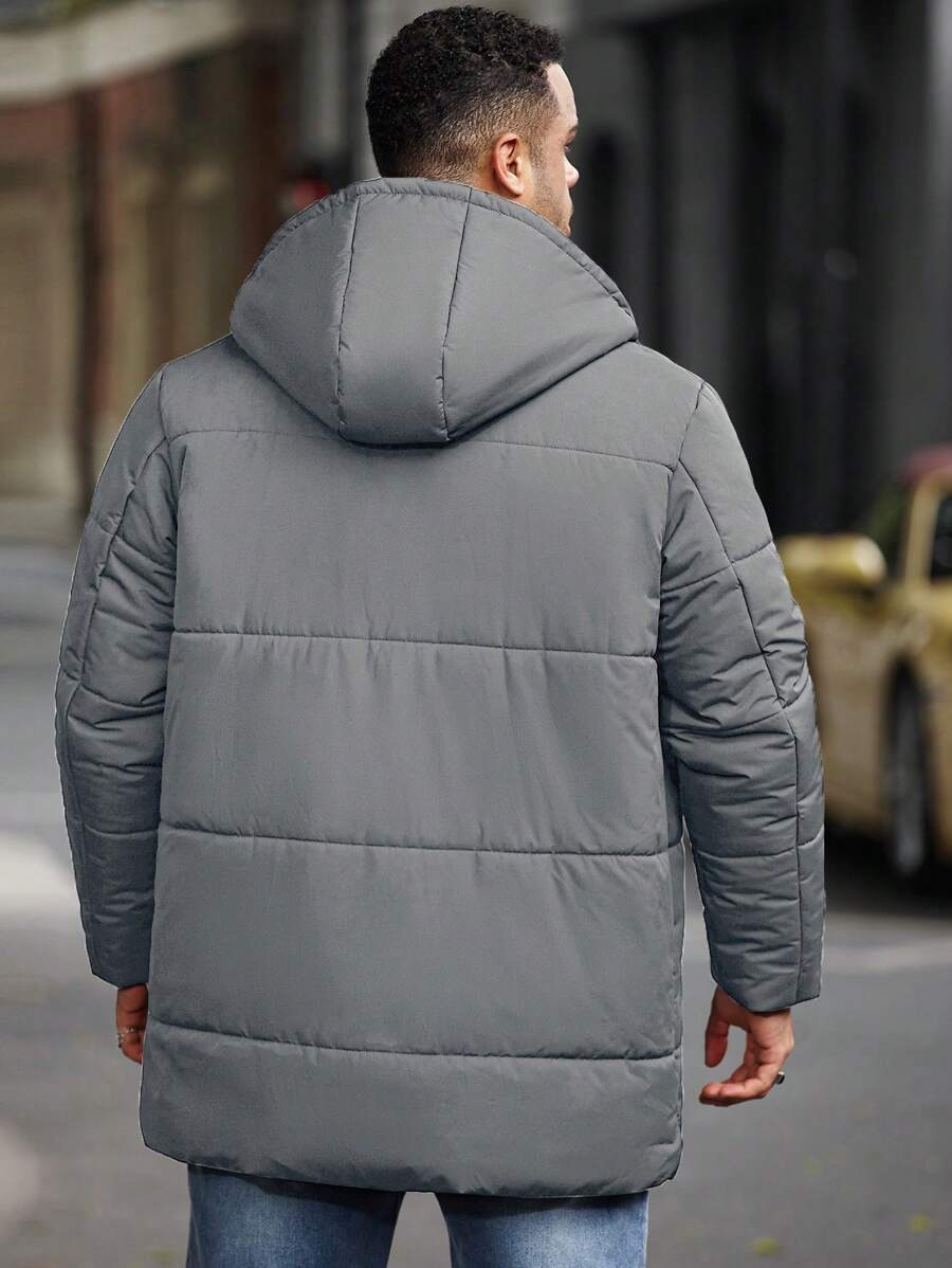 Padded Hooded Jacket Black