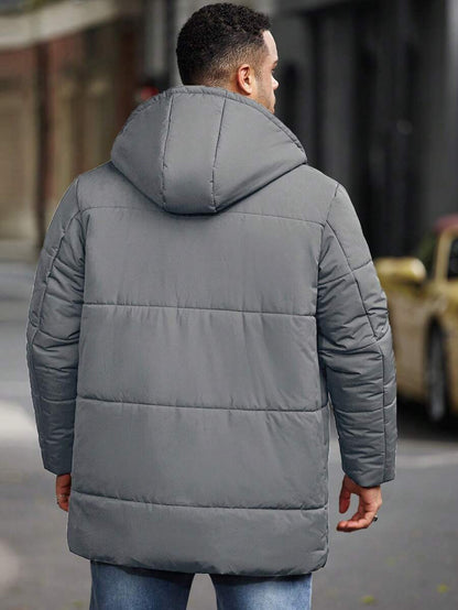 Padded Hooded Jacket Black