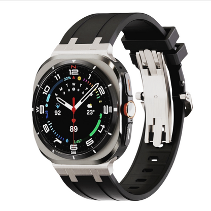 Durable Soft Strap with Metal Clip for Samsung Watch Ultra - BritishElegance