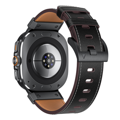Rugged Leather Watch Band For Men 7 Ultra - BritishElegance