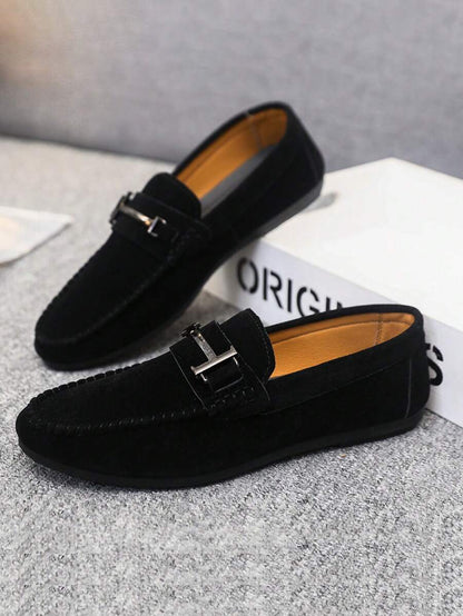 Breathable Driving Loafers Black