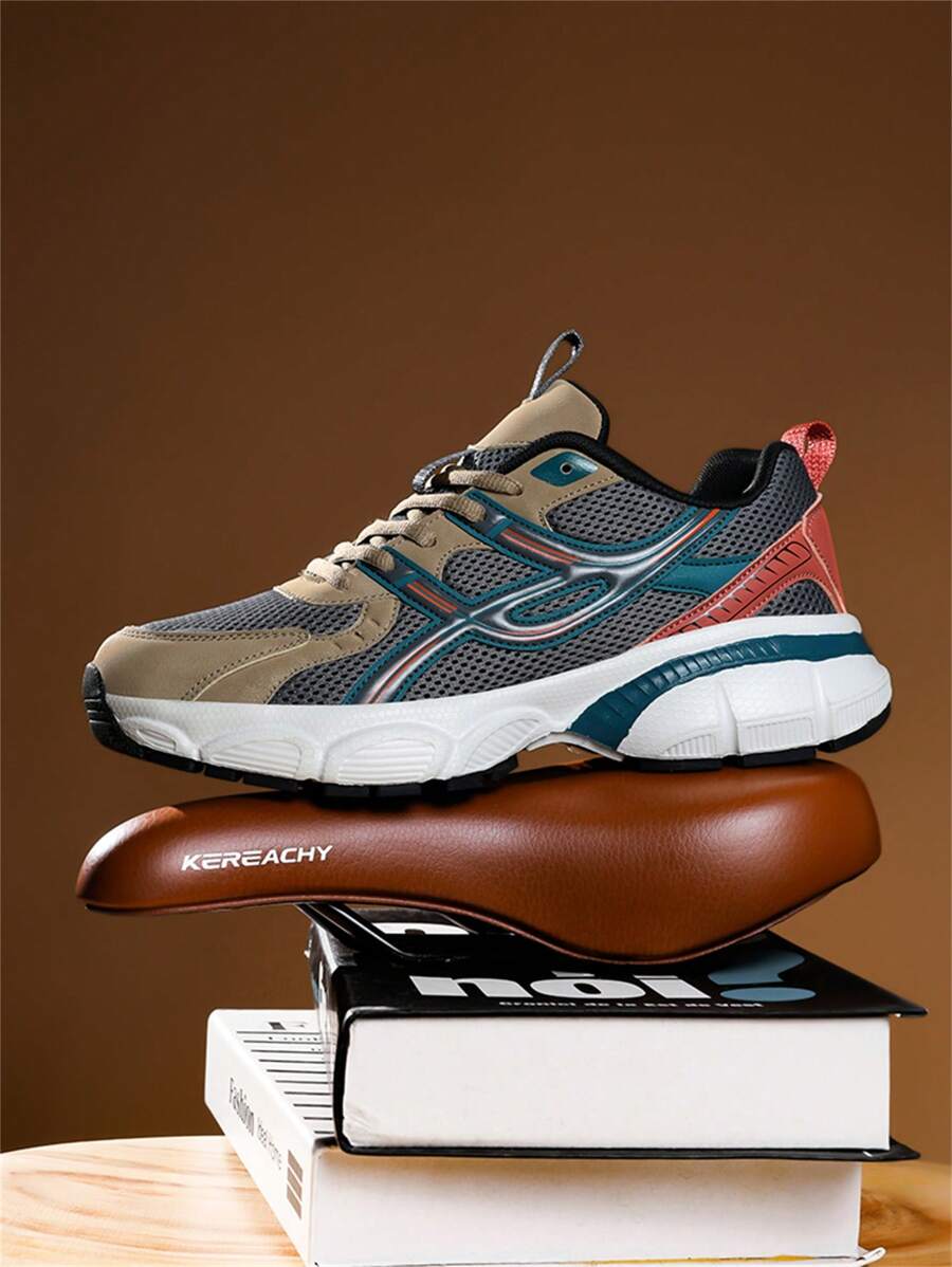 Breathable Chunky Sneakers Beige