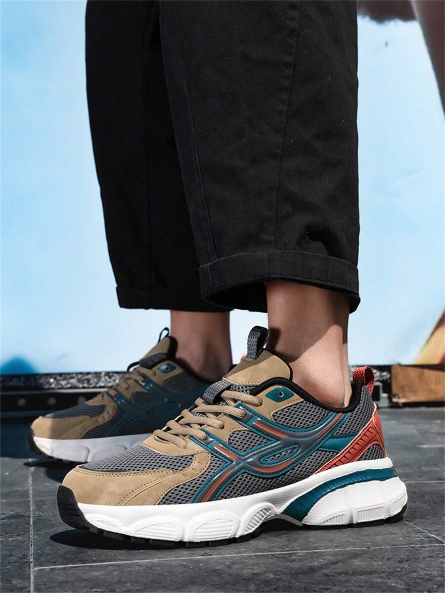 Breathable Chunky Sneakers Beige