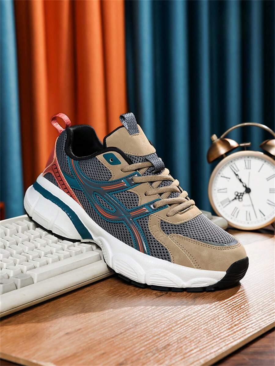 Breathable Chunky Sneakers Beige
