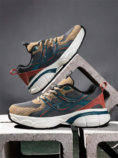 Breathable Chunky Sneakers Beige
