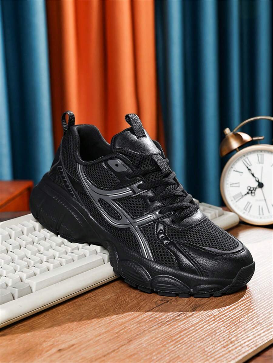 Breathable Chunky Sneakers Beige