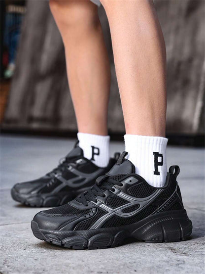 Breathable Chunky Sneakers Beige