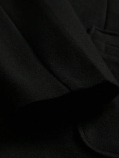 Double-Breasted Wool Overcoat