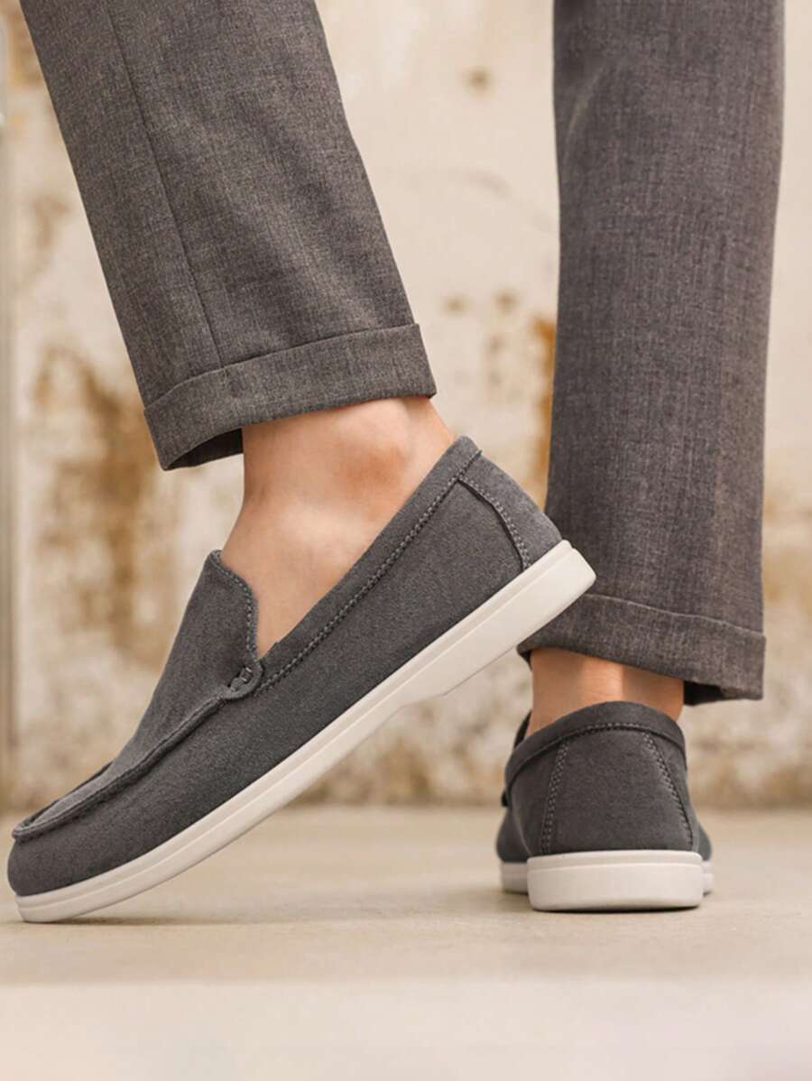 Beige Casual Loafers Soft Sneakers