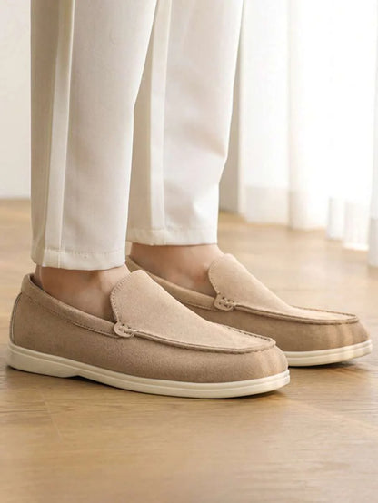 Beige Casual Loafers Soft Sneakers
