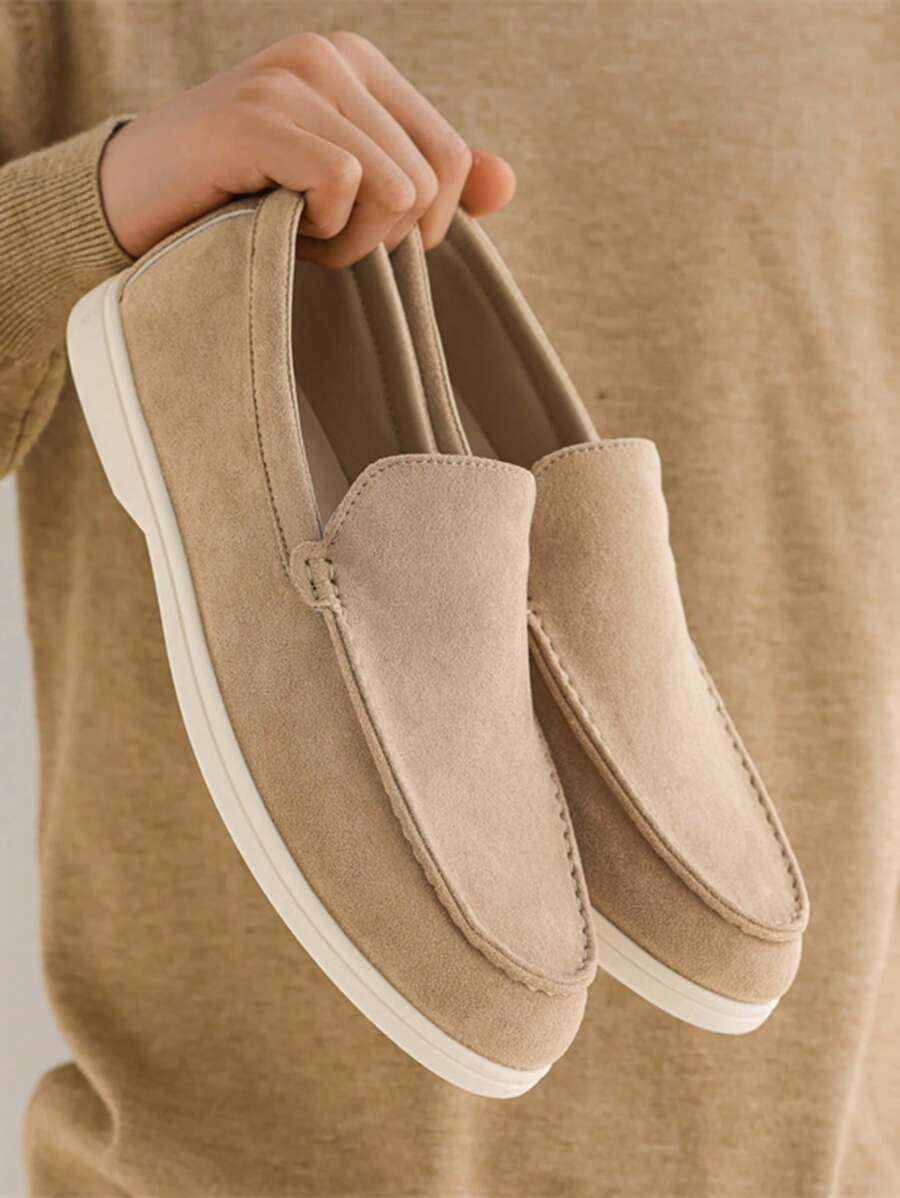 Beige Casual Loafers Soft Sneakers