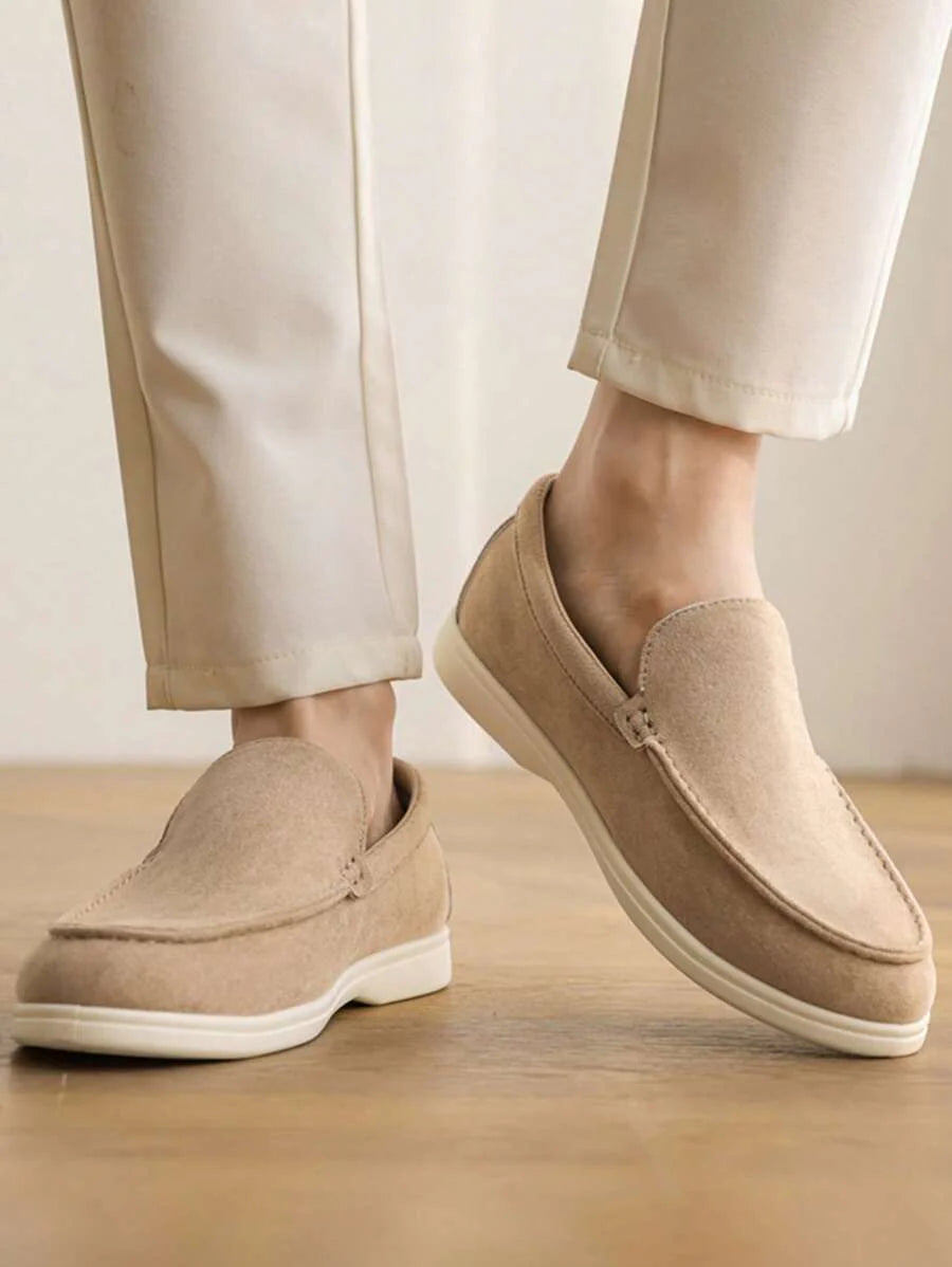 Beige Casual Loafers Soft Sneakers