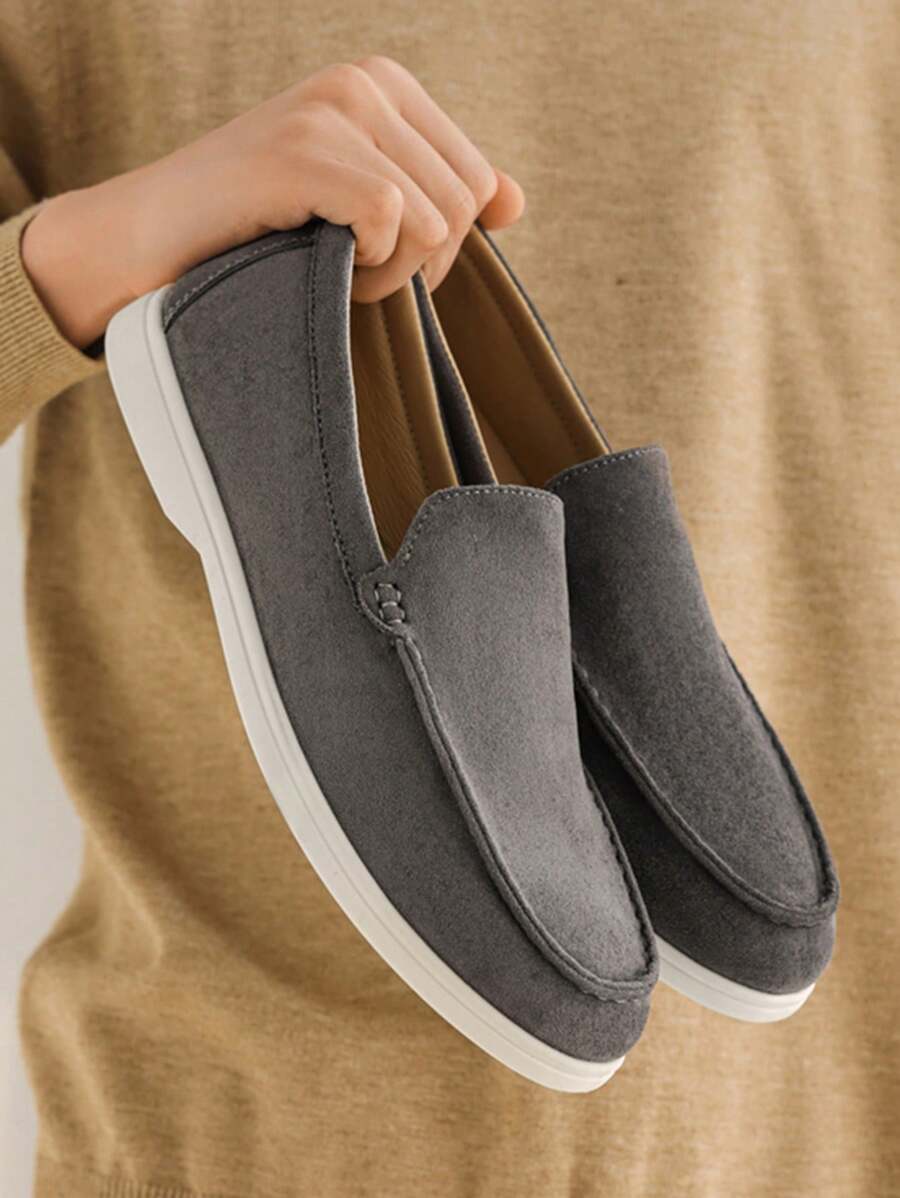 Beige Casual Loafers Soft Sneakers