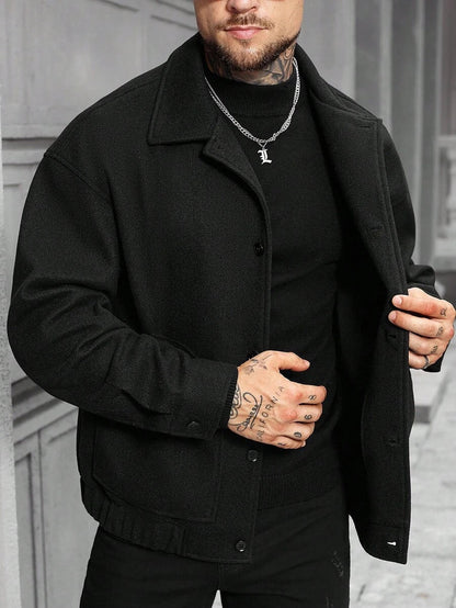 Casual Wool Blend Jacket