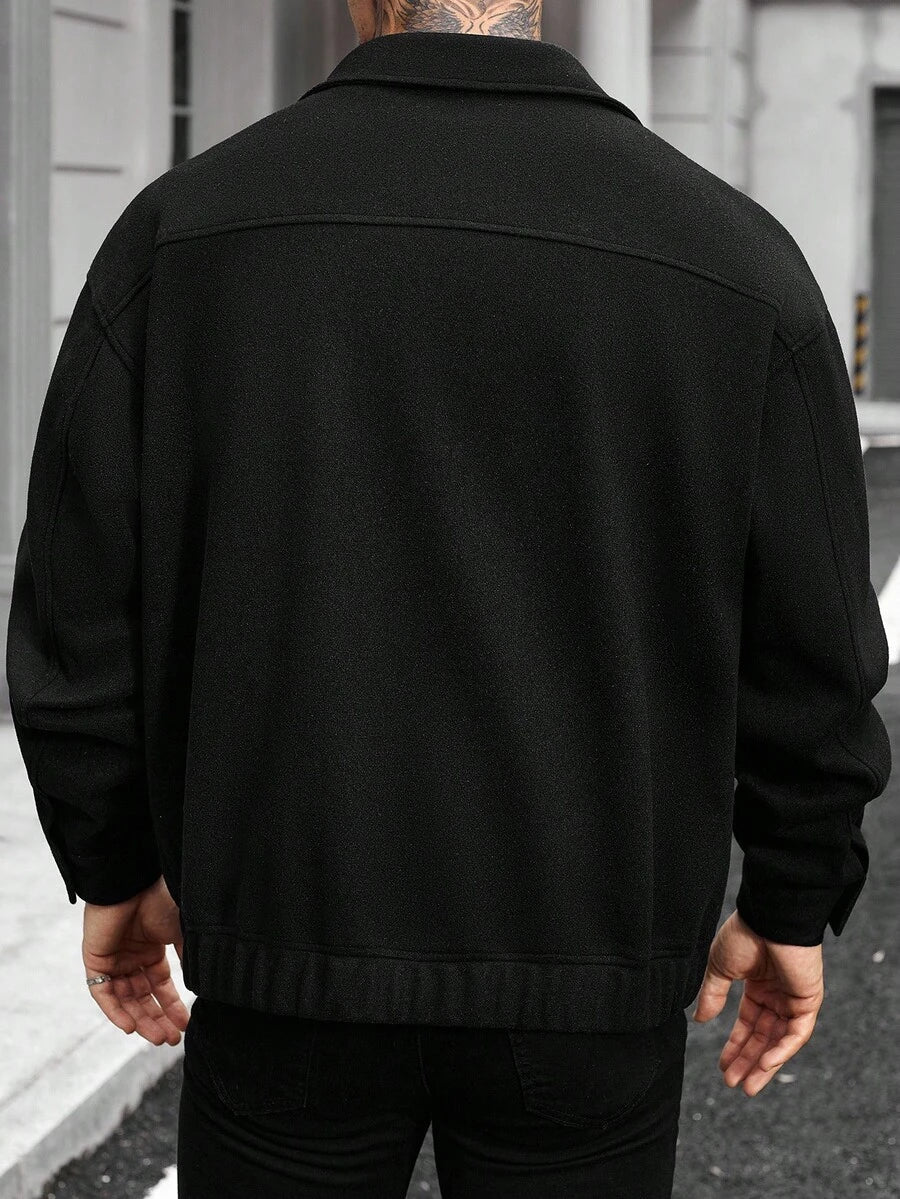 Casual Wool Blend Jacket