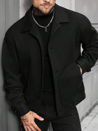 Casual Wool Blend Jacket