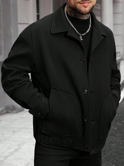 Casual Wool Blend Jacket