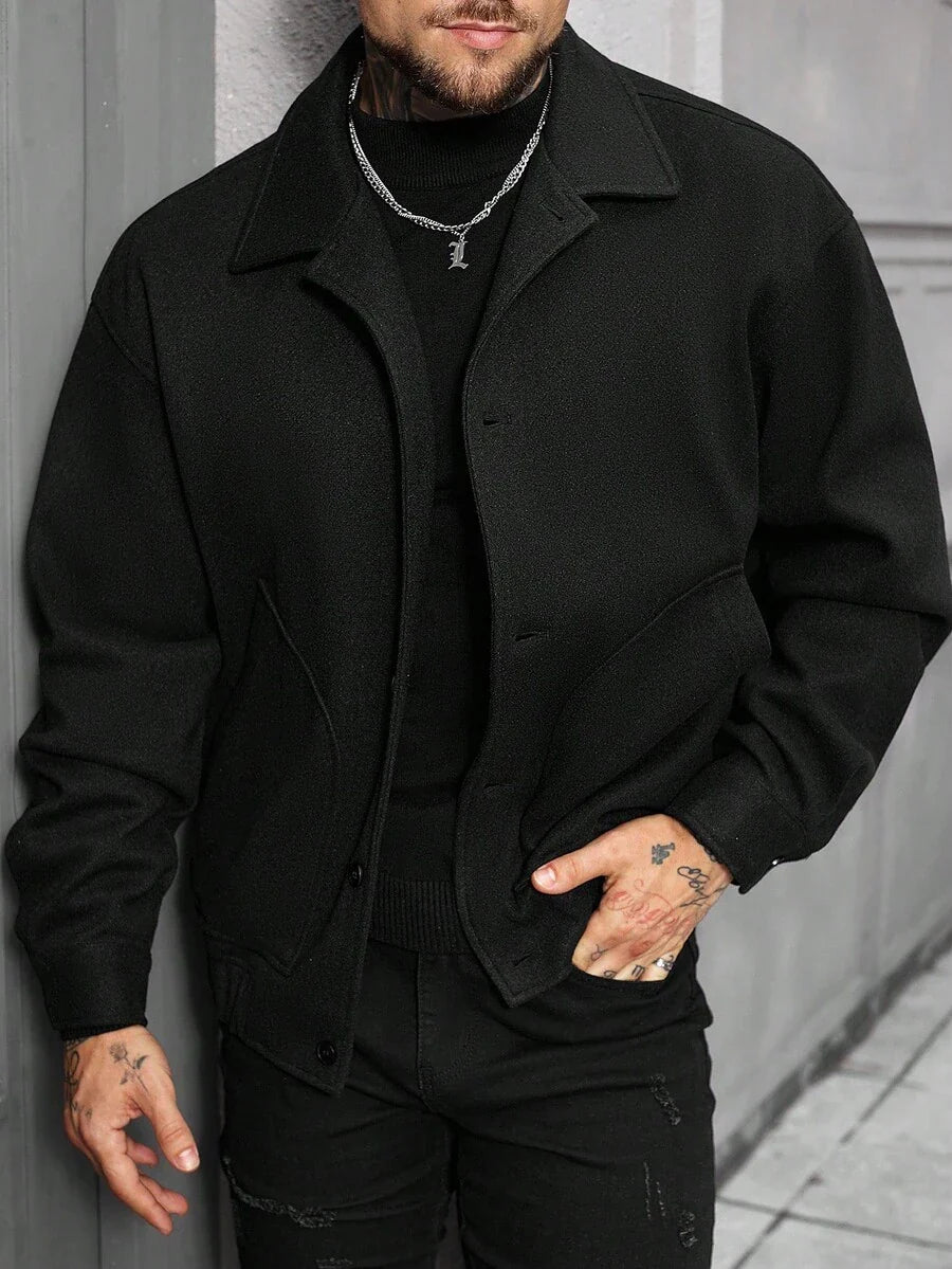 Casual Wool Blend Jacket