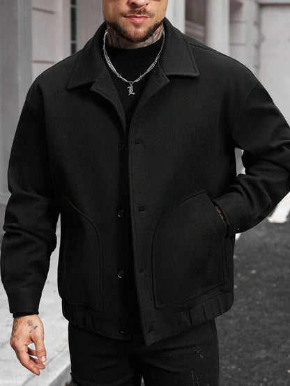 Casual Wool Blend Jacket