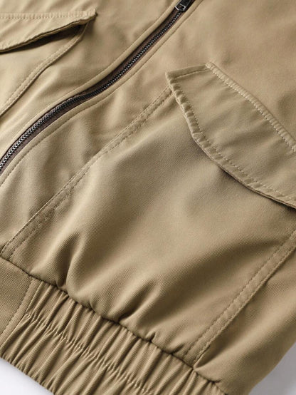 Casual Corduroy Jacket Khaki