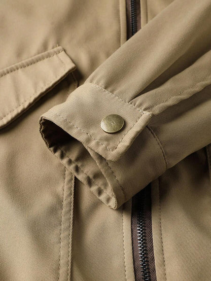 Casual Corduroy Jacket Khaki
