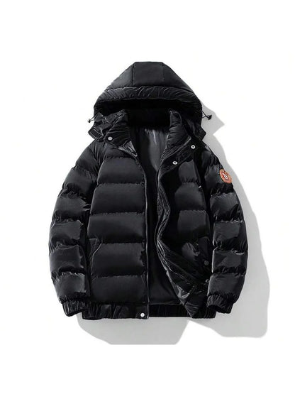 Hooded Puffer Jacket Grey