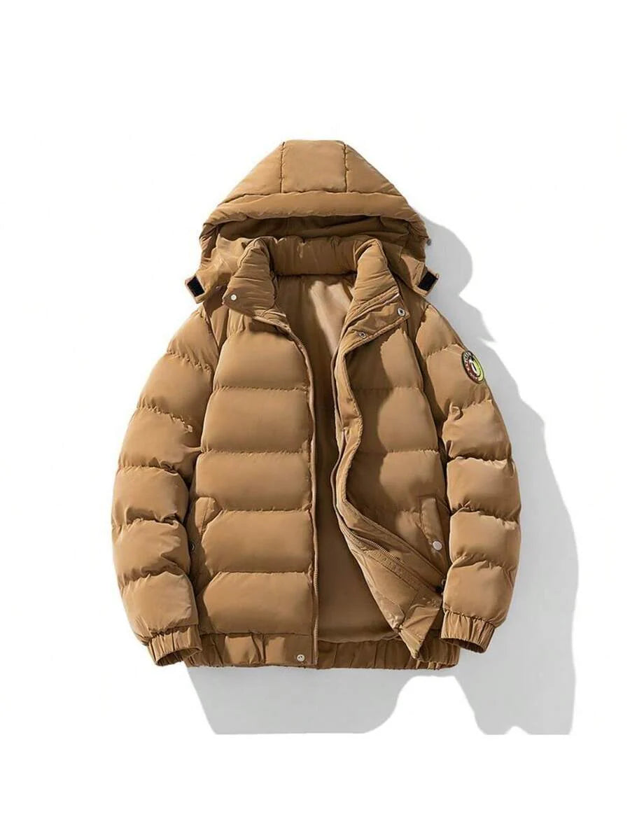 Hooded Puffer Jacket Grey