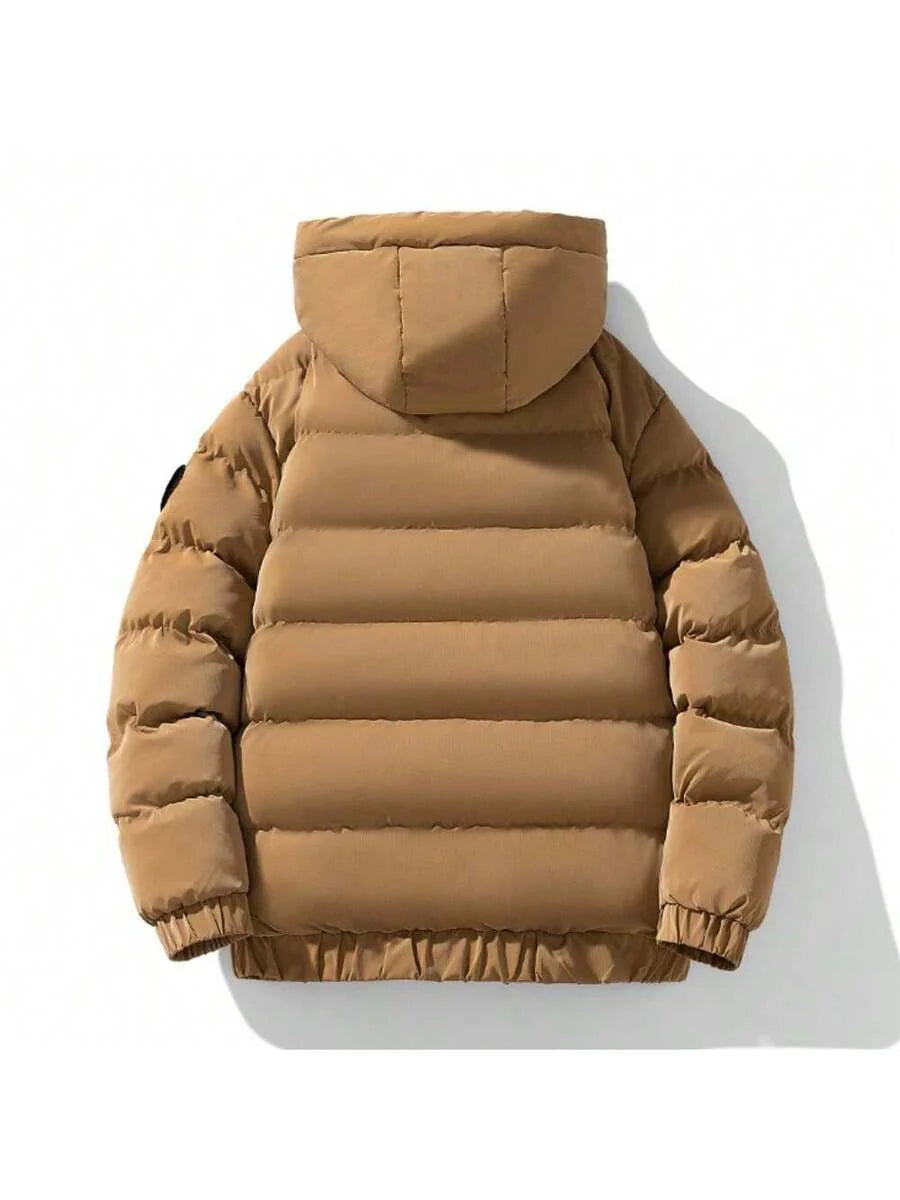Hooded Puffer Jacket Grey