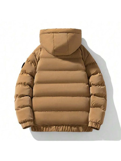 Hooded Puffer Jacket Grey