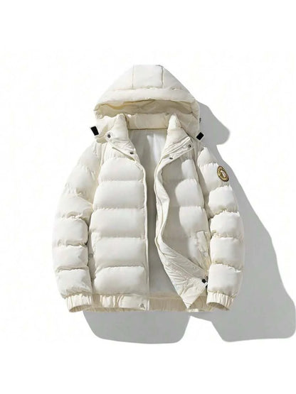 Hooded Puffer Jacket Grey