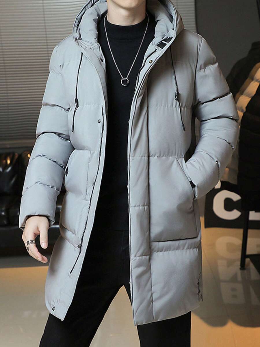 Hooded Cotton Jacket Black