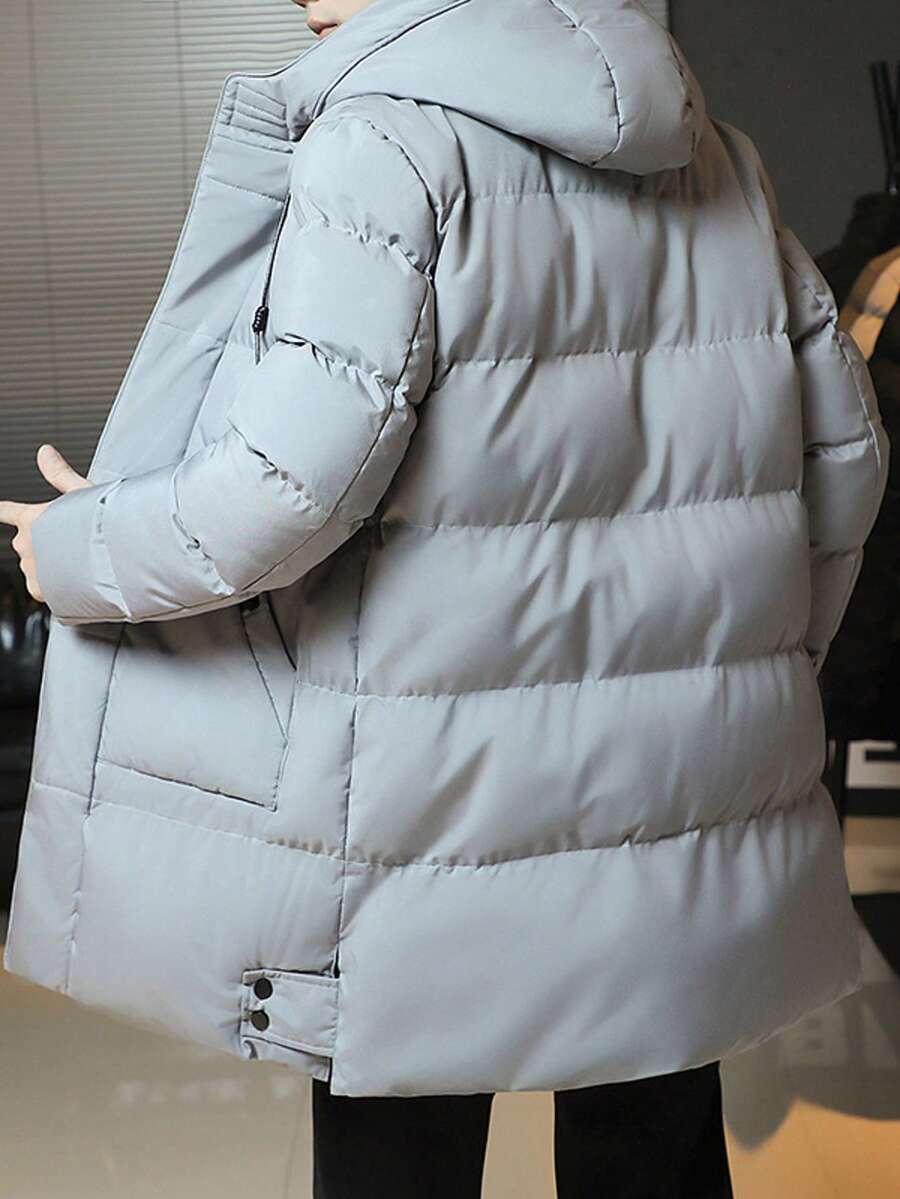 Hooded Cotton Jacket Black