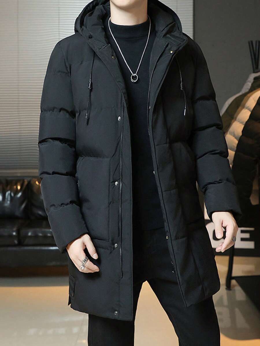 Hooded Cotton Jacket Black