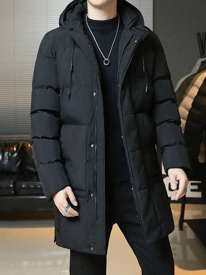 Hooded Cotton Jacket Black