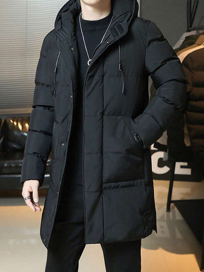 Hooded Cotton Jacket Black